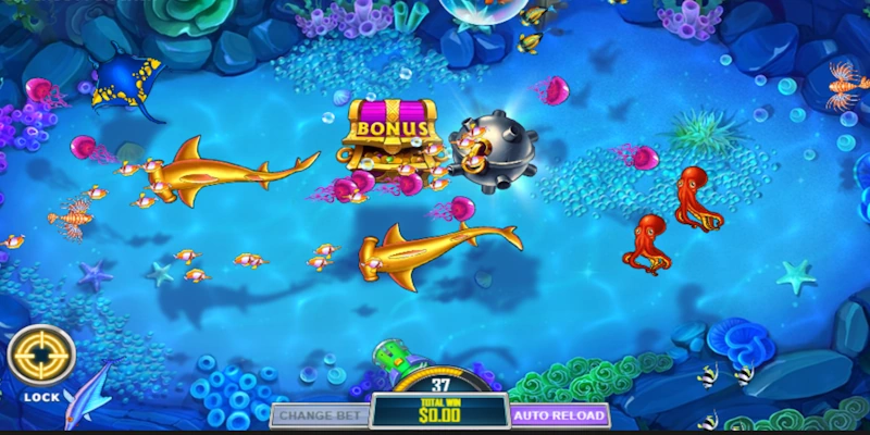 Fish Shoot For Cash - Game hấp dẫn và đơn giản